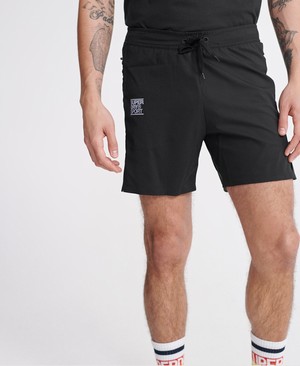 Superdry Training Double Layer Férfi Rövidnadrág Fekete | DGCFR0625